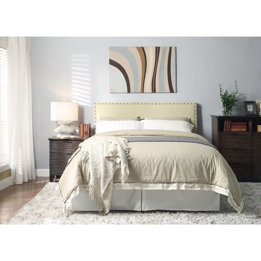 Modus Tavel Nailhead Upholstered Headboard in Tumbleweed Image 1