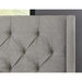 Modus Verona Tufted Upholstered Headboard in Speckled Grey Image 1