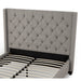 Modus Verona Tufted Upholstered Headboard in Speckled Grey Image 3