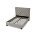 Modus Verona Upholstered Platform Bed in Speckled Grey Image 4