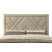 Modus Vienne Nailhead Patterned Upholstered Headboard in Powder Image 5