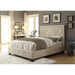 Modus Vienne Nailhead Upholstered Platform Storage Bed in Powder Main Image