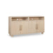 Modus Zinnia Four Door Two Shelf Sideboard in White Sand Image 1