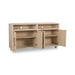 Modus Zinnia Four Door Two Shelf Sideboard in White Sand Image 3