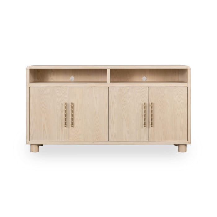 Modus Zinnia Four Door Two Shelf Sideboard in White Sand Main Image