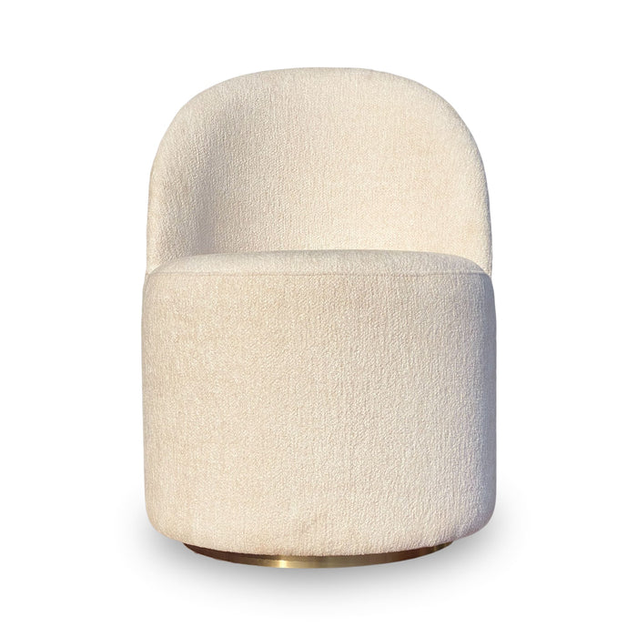 Modus Zinnia Fully Upholstered Swivel Chair in Dune Chenille Image 1