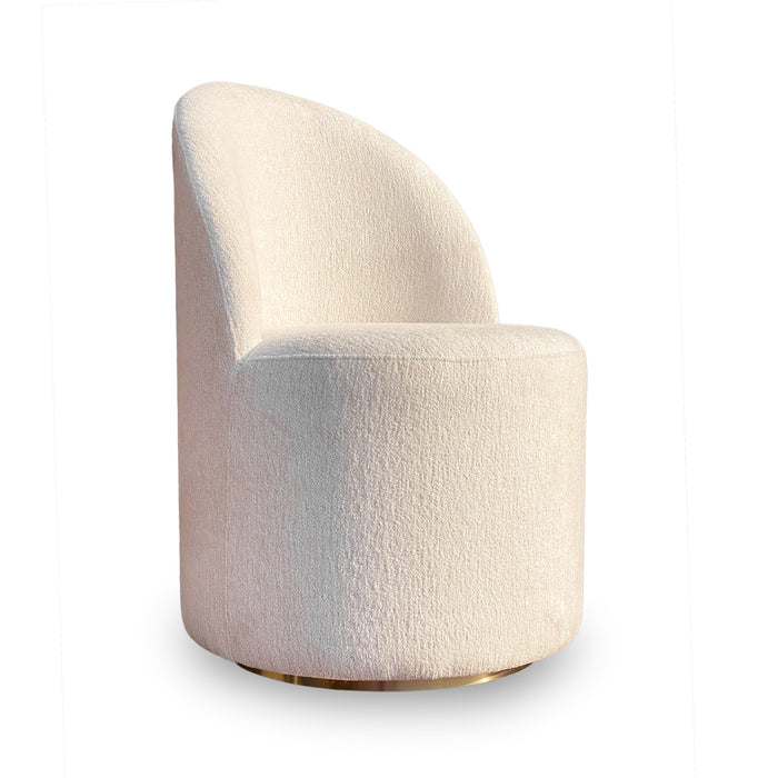 Modus Zinnia Fully Upholstered Swivel Chair in Dune Chenille Main Image