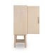 Modus Zinnia Two Door Ash Wood Bar Cabinet in White Sand Image 2