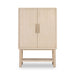 Modus Zinnia Two Door Ash Wood Bar Cabinet in White Sand Main Image