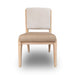 Modus Zinnia Upholstered Dining Chair in White Sand, Buttermilk Leather and Dune Chenille Image 1