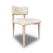 Modus Zinnia Wood Back Dining Chair in White Sand and Dune Chenille Image 1