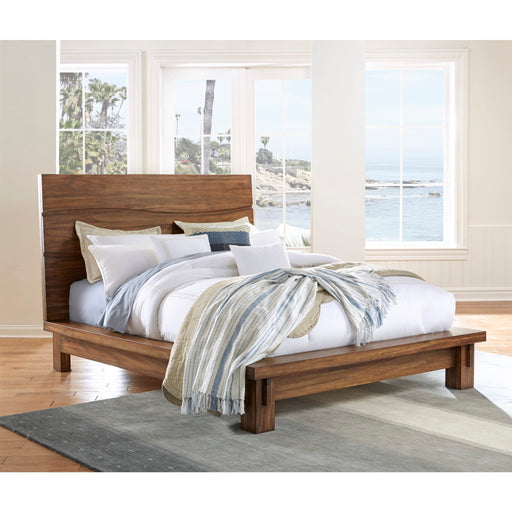 Modus Furniture Ocean Solid Wood Platform Bed in Natural Sengon  8C79P  Main Image