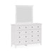 Modus Furniture Grace Wall or Dresser Mirror in Snowfall White 655450408465 PNRA83 Image 6