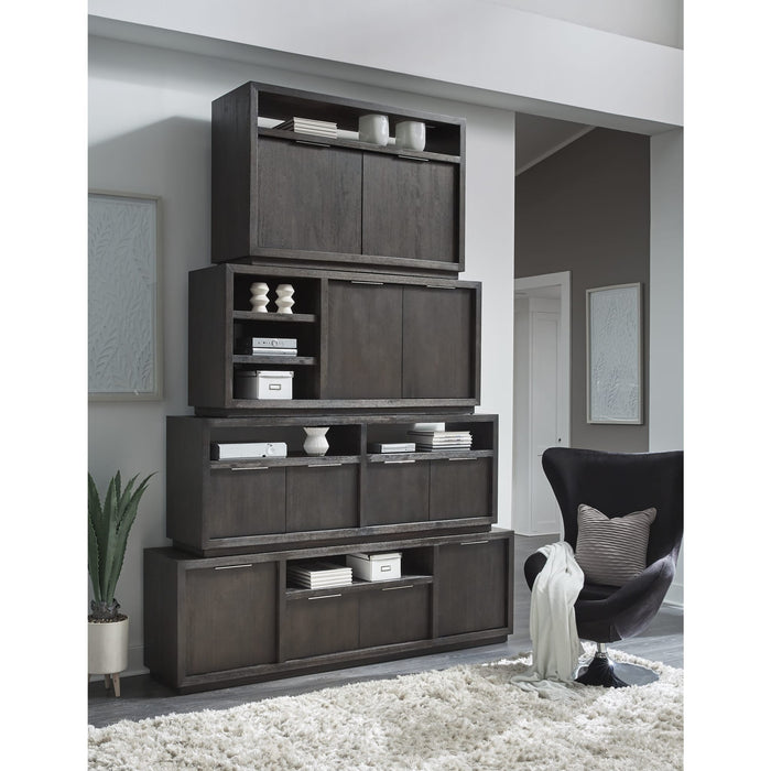 Modus Furniture Oxford 64 inch Two Drawer Two Shelf Media Console in Basalt Grey 655450251405 AZU5266 Image 1