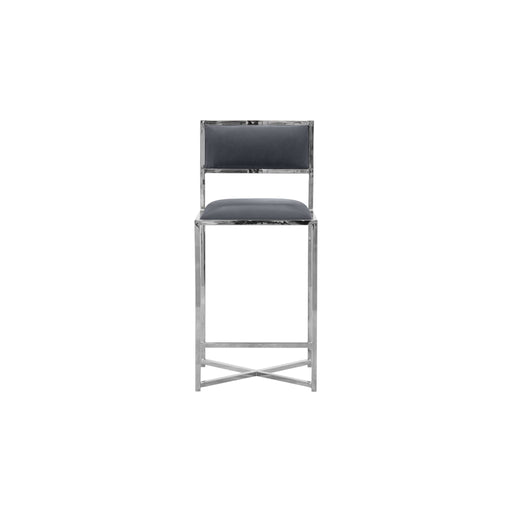 Modus Furniture Amalfi X-Base Counter Stool in Cobalt Leather 655450234088 1AE870X Image 1