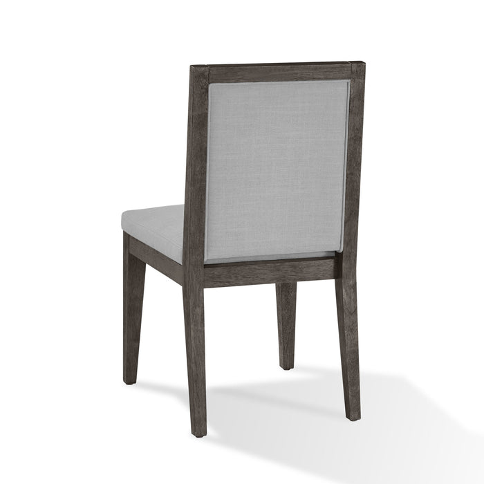 Modus Furniture Modesto Wood Frame Upholstered Side Chair in Koala Linen and French Roast 655450331251 FPBL63 Image 5