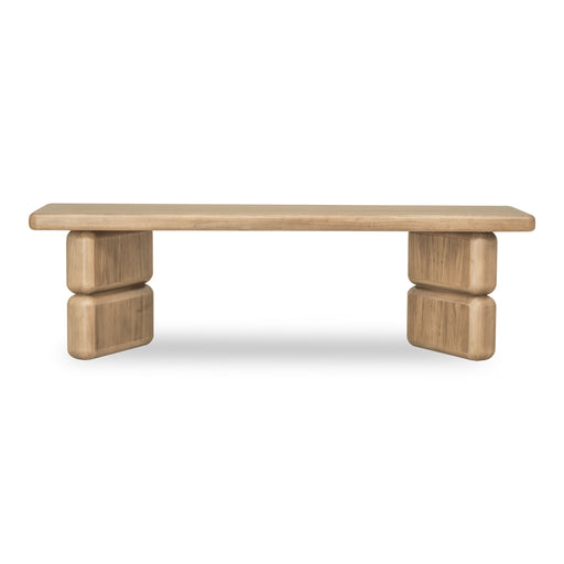 Modus Furniture Nia Acacia Wood Dining Bench in Lioness 655450480003 UHXW65 Main Image