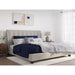 Modus Furniture Madera Upholstered Platform Bed in Putty  JWHMH  Main Image