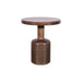 Modus Furniture Liyana Solid Wood Round End Table in Natural Tan 655450414329 PJRT22 Image 2