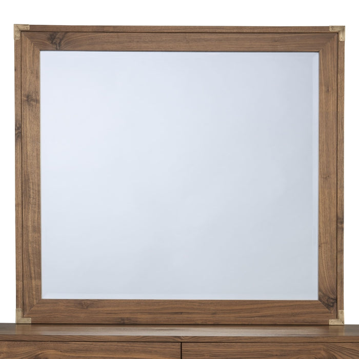 Modus Furniture Adler Beveled Glass Mirror in Natural Walnut 655450172489 8N1683 Image 3