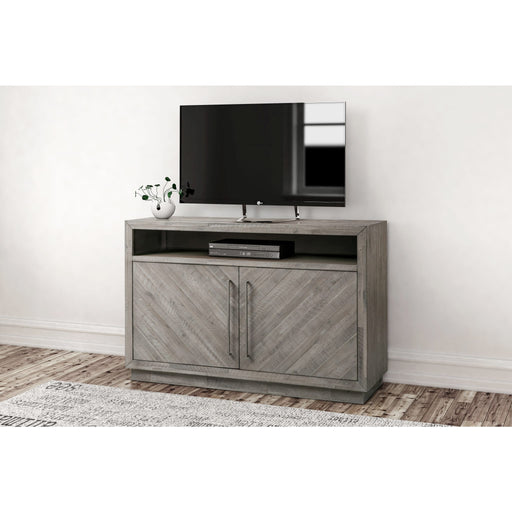 Modus Furniture Alexandra Solid Wood 54 inch Media Console in Rustic Latte 655450282775 5RS32636 Image 1