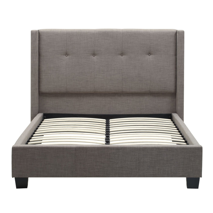 Modus Furniture Madeleine Wingback Upholstered Platform Bed  3ZH3L 7 Image 4