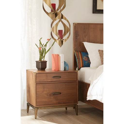 Modus Furniture Adler Two Drawer Nightstand in Natural Walnut 655450172458 8N1681 Main Image