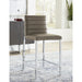 Modus Furniture Amalfi Metal Back Counter Stool in Taupe Leather 655450234019 1AE270M Main Image