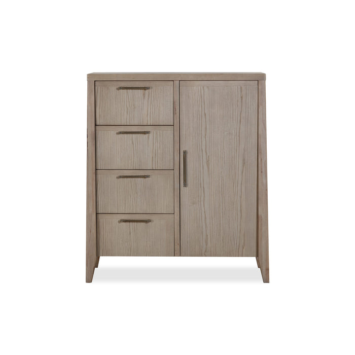 Modus Furniture Sumire Four Drawer One Door Ash Wood Chest in Ginger 655450442414 QETW85 Image 2