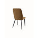 Modus Furniture Lucia Upholstered Dining Chair in Cognac Velvet and Black Metal 655450406324 LEPJ64 Image 2