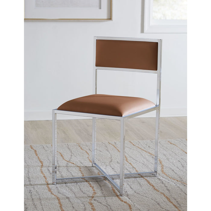 Modus Furniture Amalfi X-Base Chair in Cognac Leather 655450233920 1A8366X Main Image