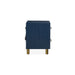 Modus Furniture Argento Two Drawer USB Charging Nightstand in Navy Blue and Burnished Brass 655450368257 9DKB81 Image 6