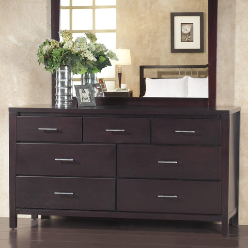 Modus Furniture Nevis Seven Drawer Dresser in Espresso (2024) 655450431685 NV2382A Main Image