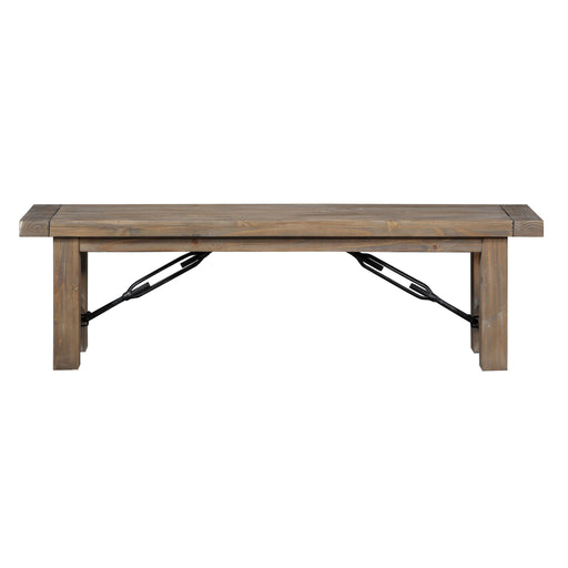 Modus Furniture Autumn Solid Wood Dining Bench in Flink Oak 655450272882 8FJ865 Image 1