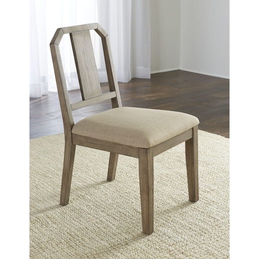 Modus Furniture Acadia Upholstered Side Chair in ToffeeToast 655450341984 GHCL63 Main Image