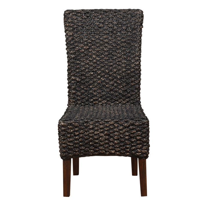 Modus Furniture Meadow Wicker Dining Chair in Brick Brown 655450090875 3F4166 Image 4