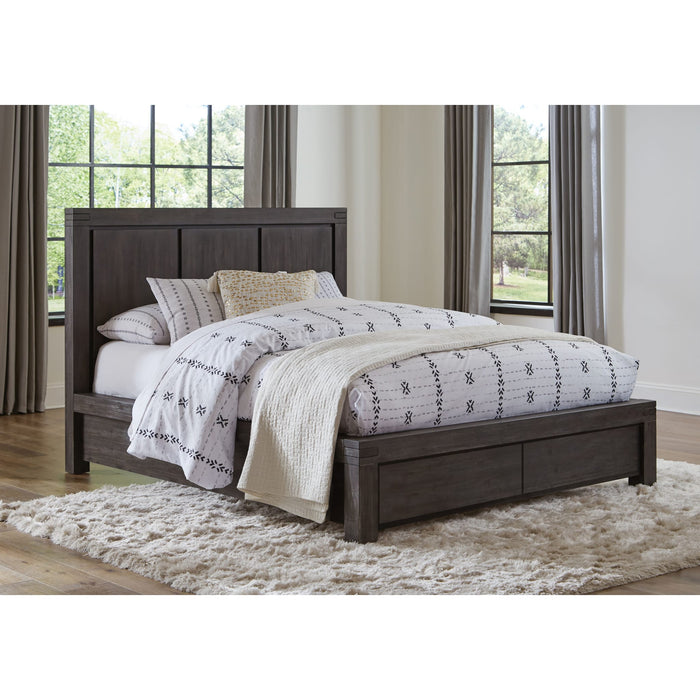 Modus Furniture Meadow Solid Wood Footboard Storage Bed in Graphite  3FT3D  Main Image