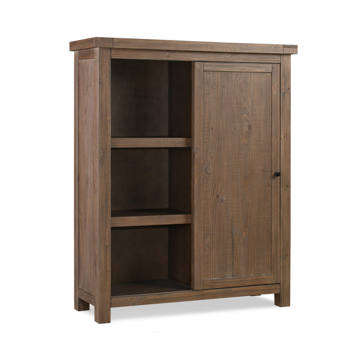 Modus Furniture Autumn Sliding Door Bookcase in Flint Oak 655450342691 8FJ819BS Image 4