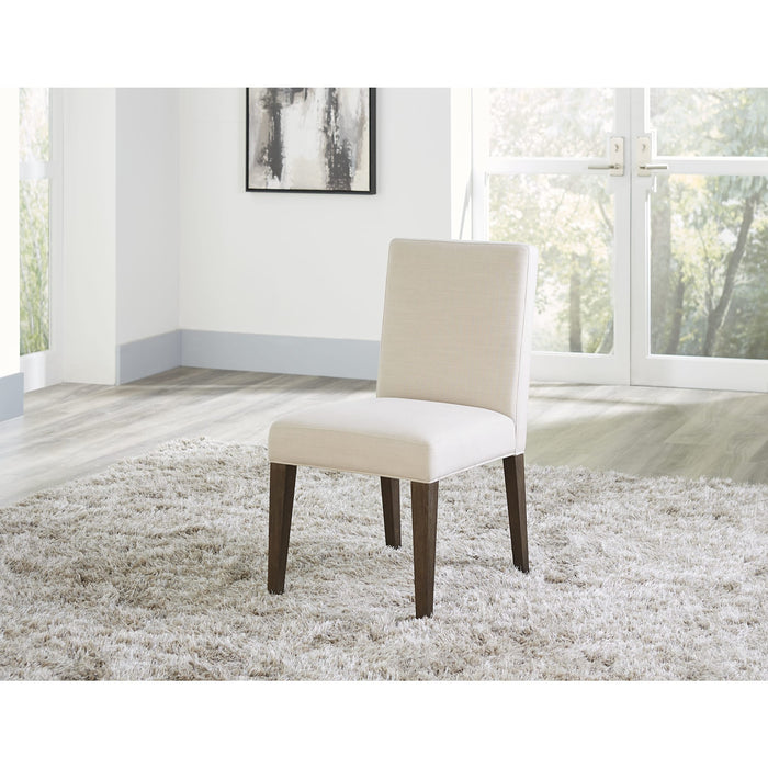 Modus Furniture Modesto Upholstered Side Chair in Abalone Linen and French Roast 655450331268 FPBL63B Main Image