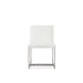 Modus Furniture Eliza Upholstered Dining Chair in Pearl and Brushed Stainless Steel 655450349935 5WT763 Image 3