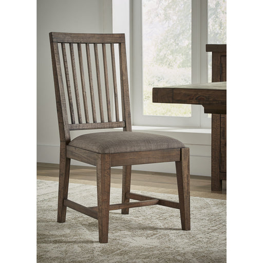 Modus Furniture Autumn Solid Wood Upholstered Dining Chair in Flint Oak 655450240973 8FJ866 Main Image