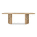 Modus Furniture Nia Rectangular Acacia Wood Dining Table in Lioness 655450480119 UHXW60 Image 3