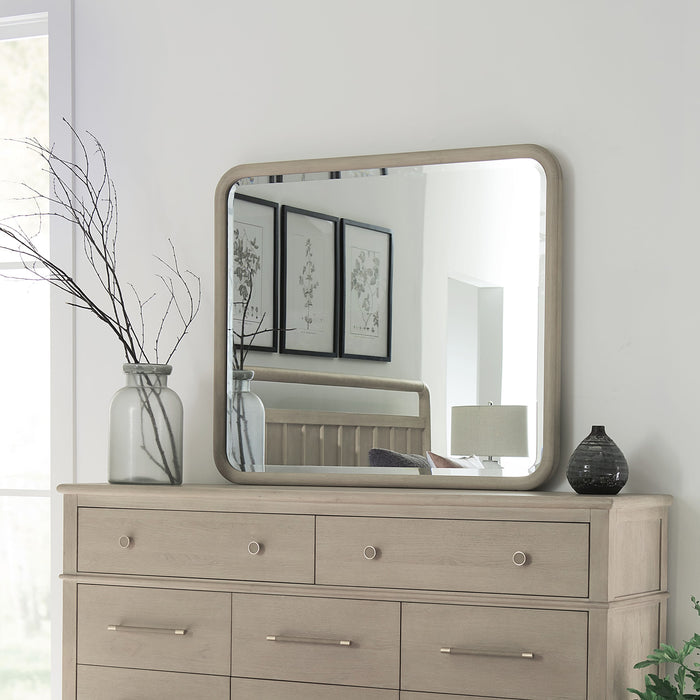 Modus Furniture Camden Wall or Dresser Mirror in Chai 655450436642 QATK83 Image 1