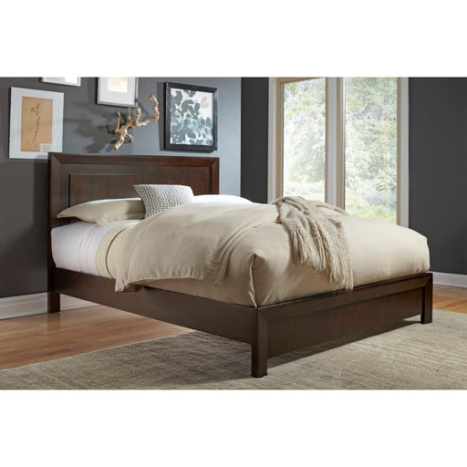 Modus Furniture Element Wood Platform Bed in Chocolate Brown  4G22F  Main Image