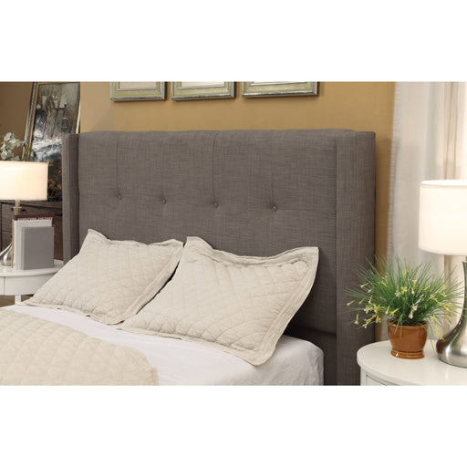 Modus Furniture Madeleine Wingback Upholstered Headboard in Dolphin Linen  3ZH3L BH7 Main Image