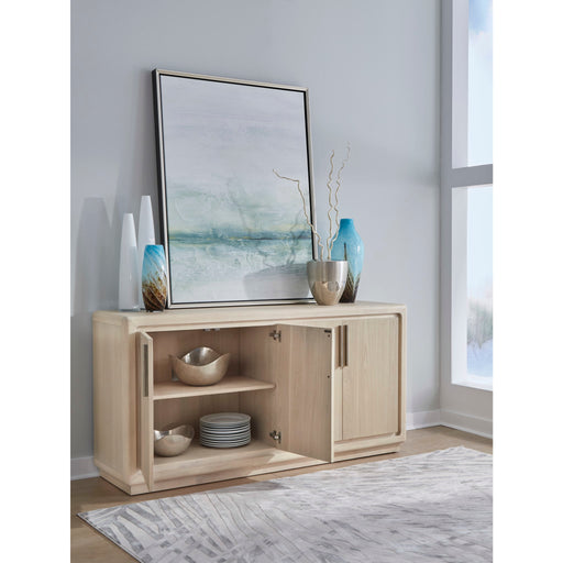 Modus Furniture Magnolia 4 Door Wooden Sideboard in Daffodil 655450468766 TKXE78 Image 1