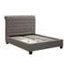 Modus Furniture Royal Tufted Platform Bed in Dolphin Linen  3ZH3L 11 Image 5