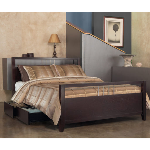 Modus Furniture Nevis Platform Storage Bed in Espresso  NV23S  Main Image