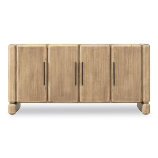 Modus Furniture Nia Four Door Acacia Wood Sideboard in Lioness 655450480041 UHXW78 Main Image