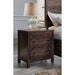 Modus Furniture Townsend Three Drawer Solid Wood Nightstand in Java 655450159879 8T0681 Main Image